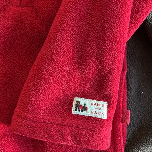 Janie and jack red fleece pullover - Picture 4 of 5